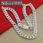Catena argento 925 Sterling  a maglia grossa per uomo