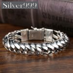 Bracciale argento Silver 925 Sterling con catena Franco lucida