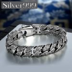 Braccialetto argento 925 Sterling con chiusura a moschettone