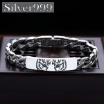 Bracciale argento 925 Sterling modello testa di Tigre